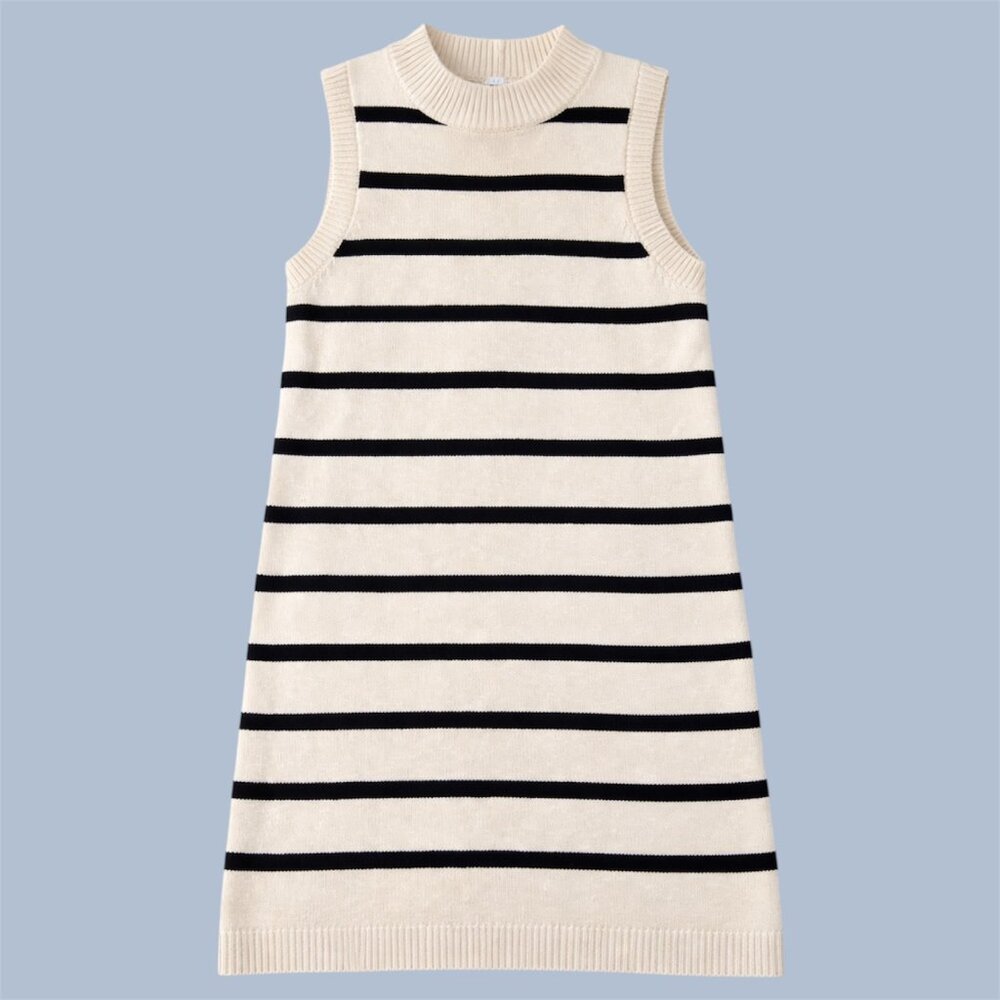  Sanctuary striped mock neck sweater dress M NWT  